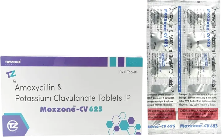 Moxzone-CV 625 Tablet manufactured by Tryzone Life Care