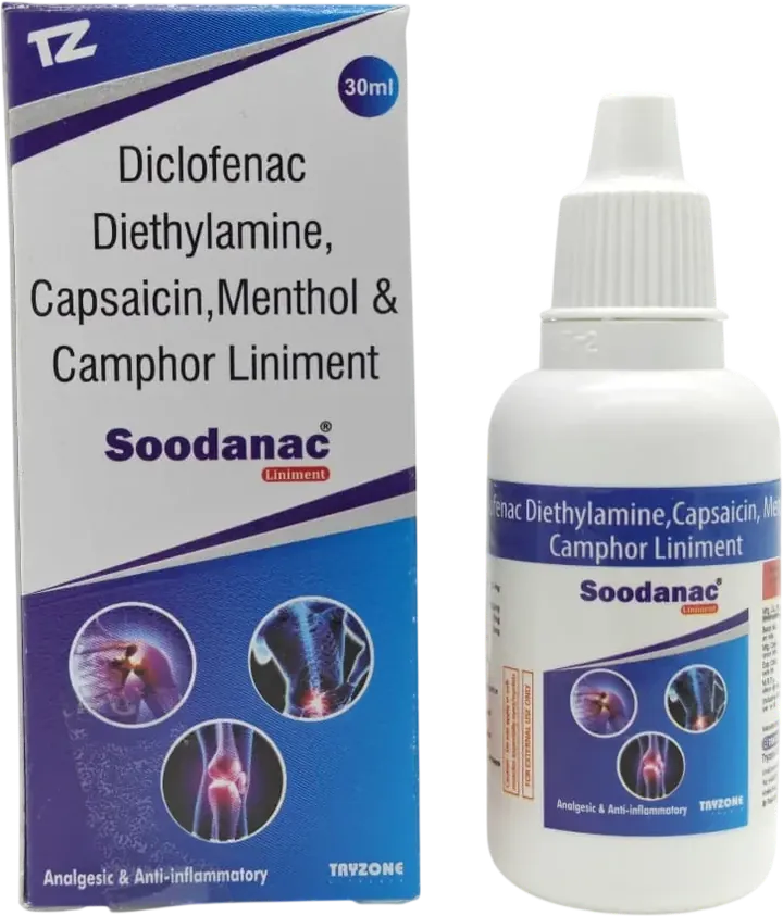 Soodanac Liniment manufactured by Tryzone Life Care